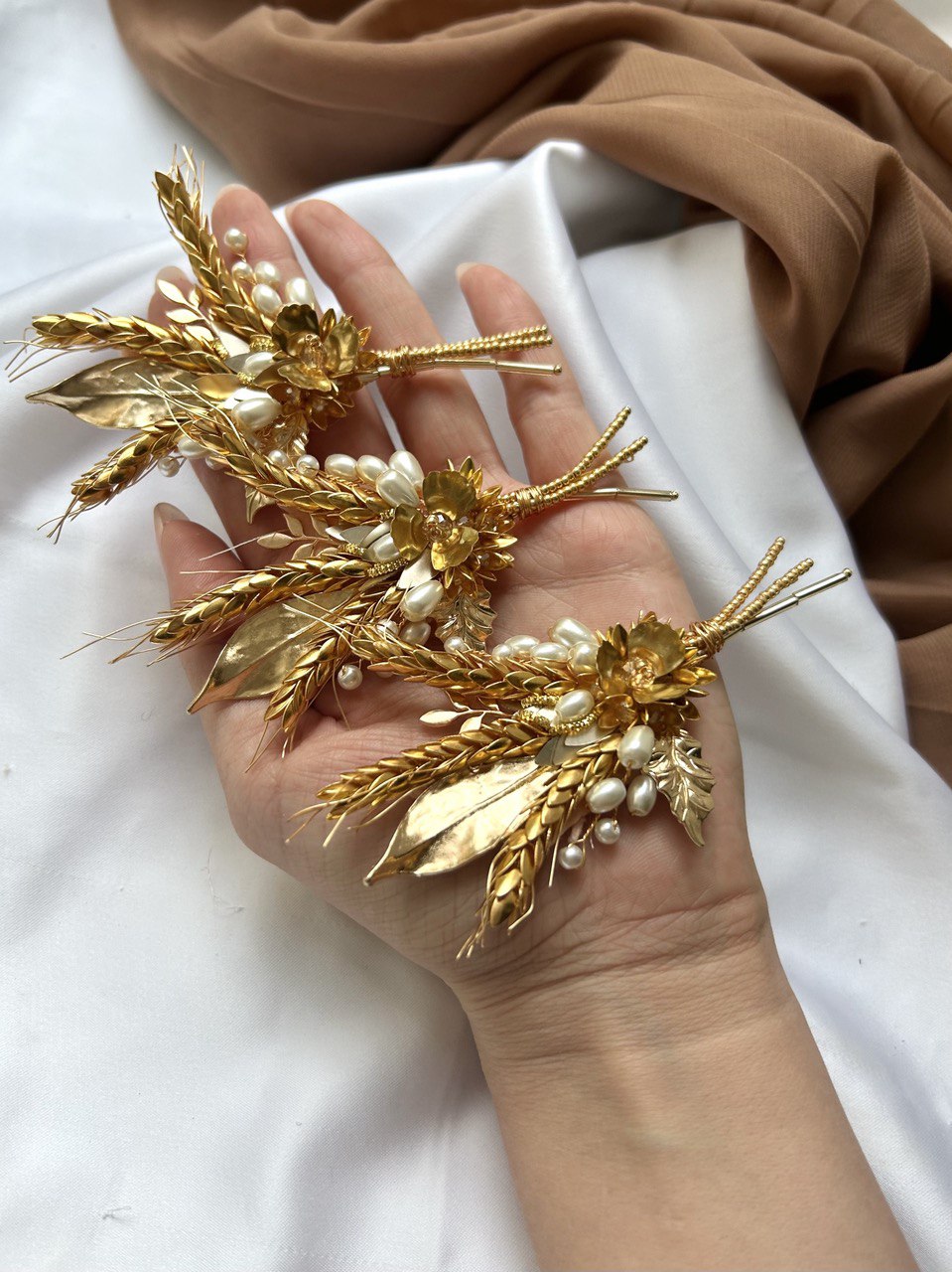 Bouquet with Wheat Spikes